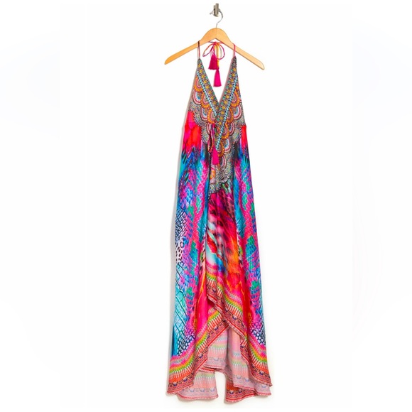 RANEES Bright Floral Halter DRESS - Picture 2 of 4